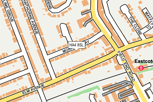 HA4 8SL map - OS OpenMap – Local (Ordnance Survey)