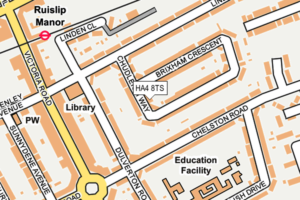 HA4 8TS map - OS OpenMap – Local (Ordnance Survey)