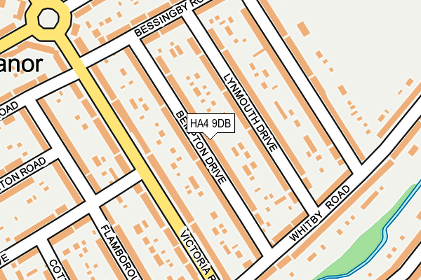 HA4 9DB map - OS OpenMap – Local (Ordnance Survey)