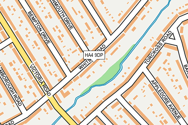 HA4 9DP map - OS OpenMap – Local (Ordnance Survey)