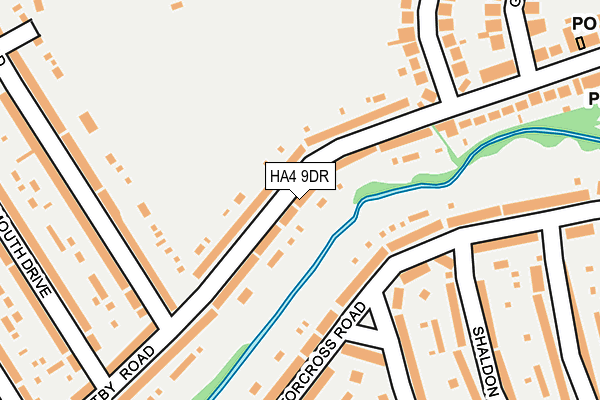 HA4 9DR map - OS OpenMap – Local (Ordnance Survey)