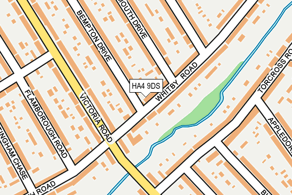 HA4 9DS map - OS OpenMap – Local (Ordnance Survey)