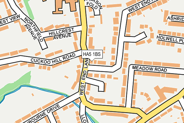 HA5 1BS map - OS OpenMap – Local (Ordnance Survey)