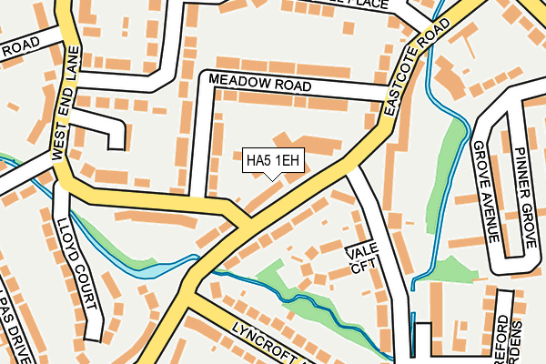 HA5 1EH map - OS OpenMap – Local (Ordnance Survey)