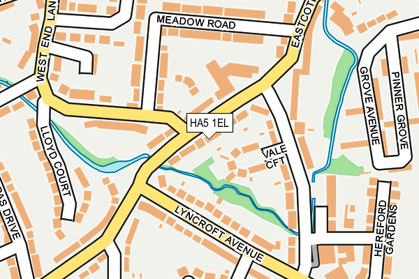 HA5 1EL map - OS OpenMap – Local (Ordnance Survey)