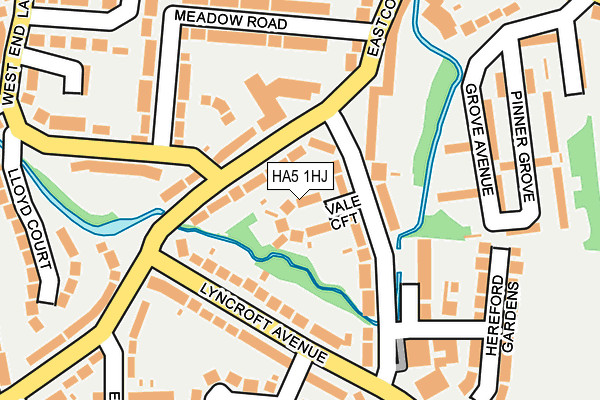 HA5 1HJ map - OS OpenMap – Local (Ordnance Survey)