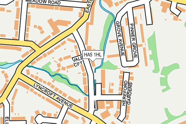 HA5 1HL map - OS OpenMap – Local (Ordnance Survey)