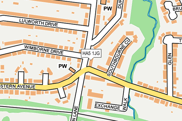HA5 1JG map - OS OpenMap – Local (Ordnance Survey)