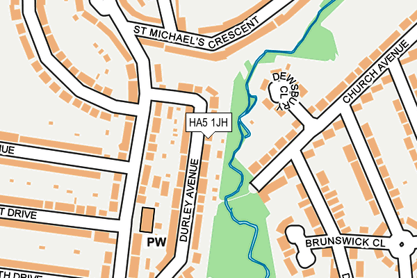 HA5 1JH map - OS OpenMap – Local (Ordnance Survey)