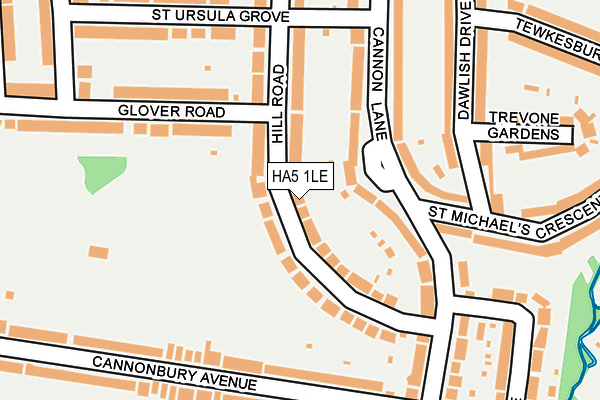 HA5 1LE map - OS OpenMap – Local (Ordnance Survey)
