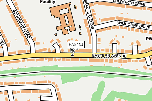 HA5 1NJ map - OS OpenMap – Local (Ordnance Survey)