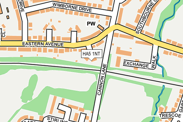HA5 1NT map - OS OpenMap – Local (Ordnance Survey)