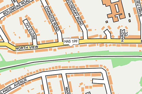 HA5 1PF map - OS OpenMap – Local (Ordnance Survey)