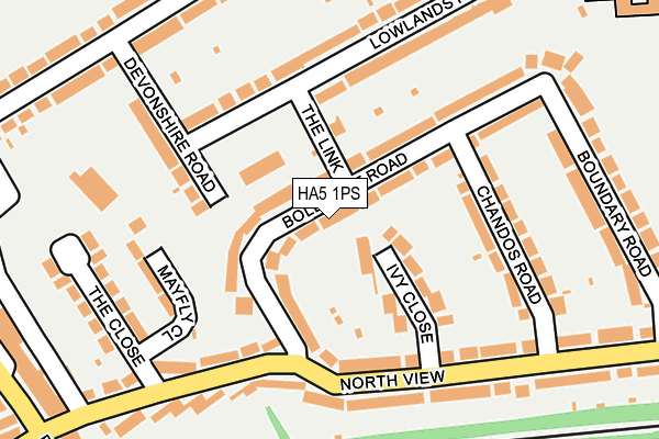 HA5 1PS map - OS OpenMap – Local (Ordnance Survey)