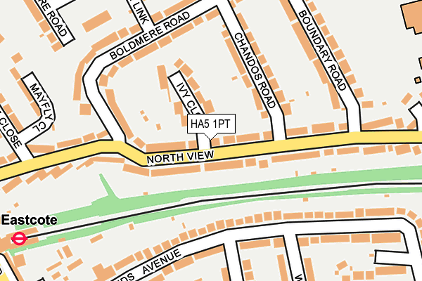 HA5 1PT map - OS OpenMap – Local (Ordnance Survey)