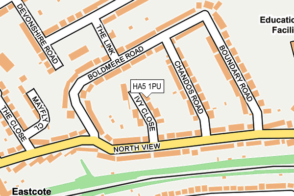 HA5 1PU map - OS OpenMap – Local (Ordnance Survey)