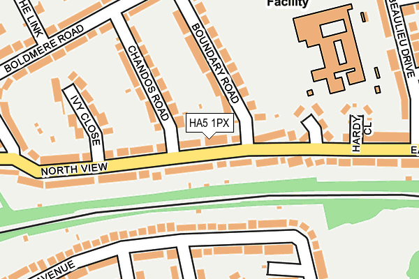 HA5 1PX map - OS OpenMap – Local (Ordnance Survey)