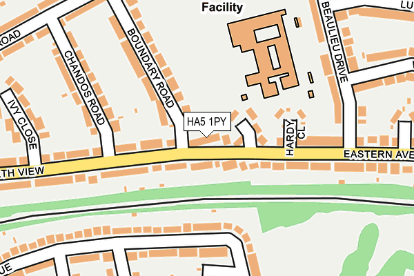 HA5 1PY map - OS OpenMap – Local (Ordnance Survey)