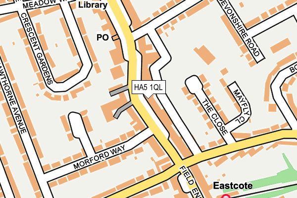 HA5 1QL map - OS OpenMap – Local (Ordnance Survey)