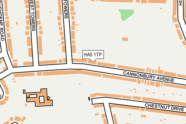 HA5 1TP map - OS OpenMap – Local (Ordnance Survey)