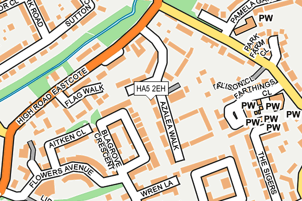 HA5 2EH map - OS OpenMap – Local (Ordnance Survey)