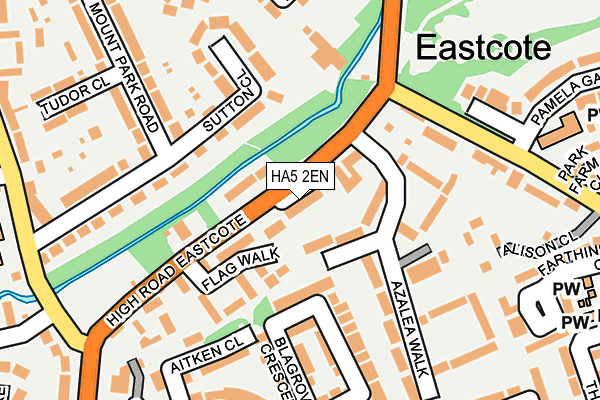 HA5 2EN map - OS OpenMap – Local (Ordnance Survey)