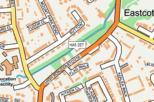 HA5 2ET map - OS OpenMap – Local (Ordnance Survey)