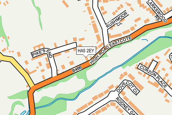 HA5 2EY map - OS OpenMap – Local (Ordnance Survey)