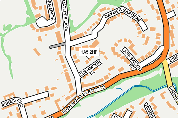 HA5 2HF map - OS OpenMap – Local (Ordnance Survey)