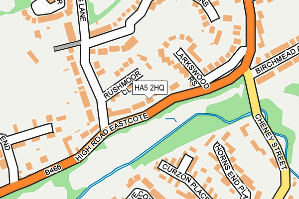 HA5 2HQ map - OS OpenMap – Local (Ordnance Survey)