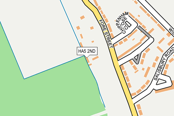 HA5 2ND map - OS OpenMap – Local (Ordnance Survey)
