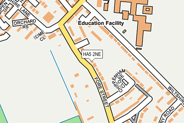 HA5 2NE map - OS OpenMap – Local (Ordnance Survey)