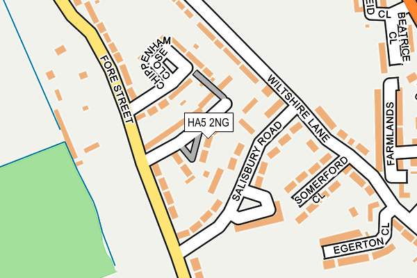 HA5 2NG map - OS OpenMap – Local (Ordnance Survey)