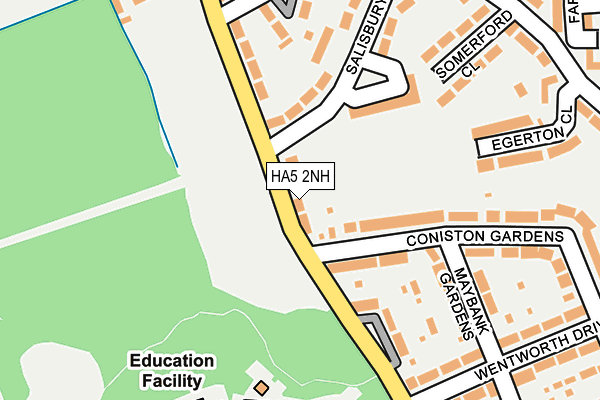HA5 2NH map - OS OpenMap – Local (Ordnance Survey)