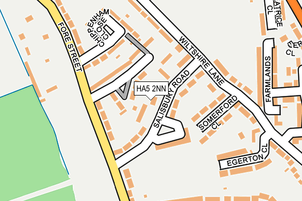 HA5 2NN map - OS OpenMap – Local (Ordnance Survey)