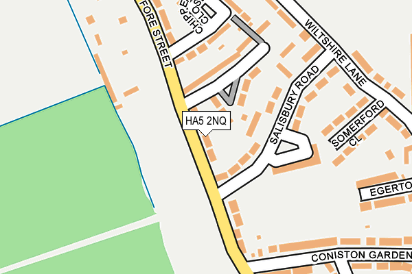 HA5 2NQ map - OS OpenMap – Local (Ordnance Survey)