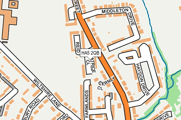 HA5 2QB map - OS OpenMap – Local (Ordnance Survey)