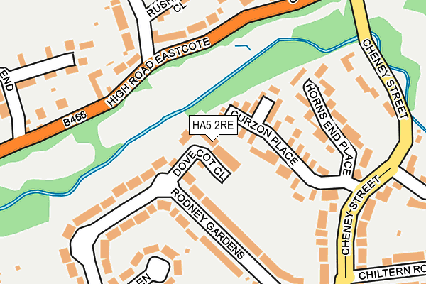 HA5 2RE map - OS OpenMap – Local (Ordnance Survey)