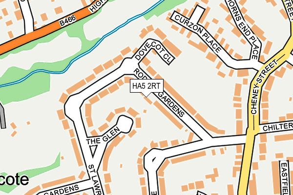 HA5 2RT map - OS OpenMap – Local (Ordnance Survey)