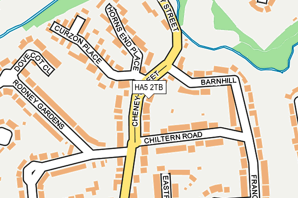 HA5 2TB map - OS OpenMap – Local (Ordnance Survey)