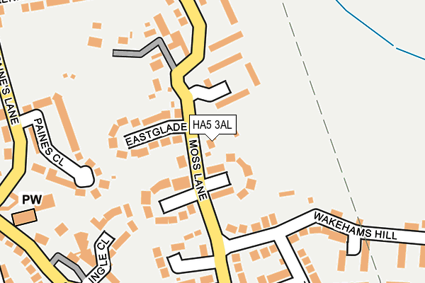 HA5 3AL map - OS OpenMap – Local (Ordnance Survey)