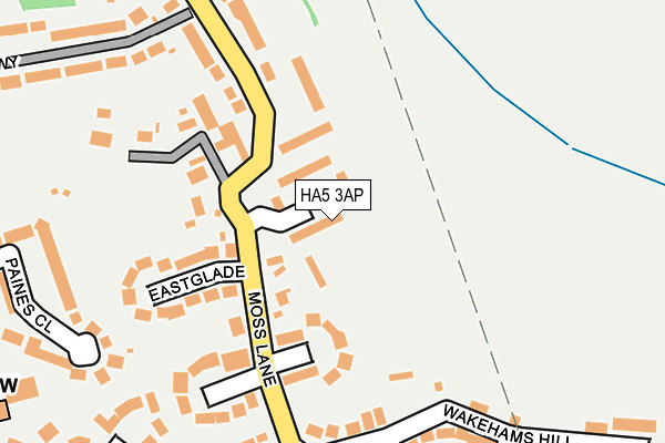 HA5 3AP map - OS OpenMap – Local (Ordnance Survey)