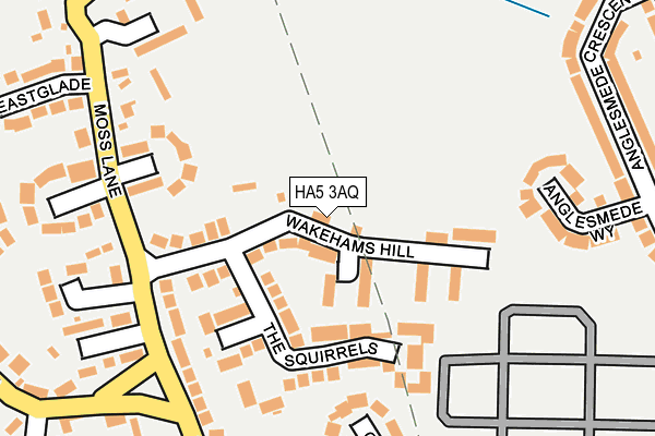 HA5 3AQ map - OS OpenMap – Local (Ordnance Survey)