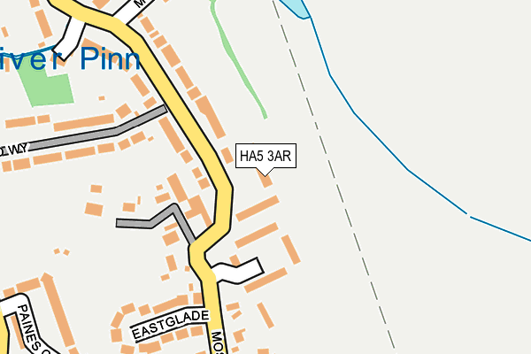 HA5 3AR map - OS OpenMap – Local (Ordnance Survey)