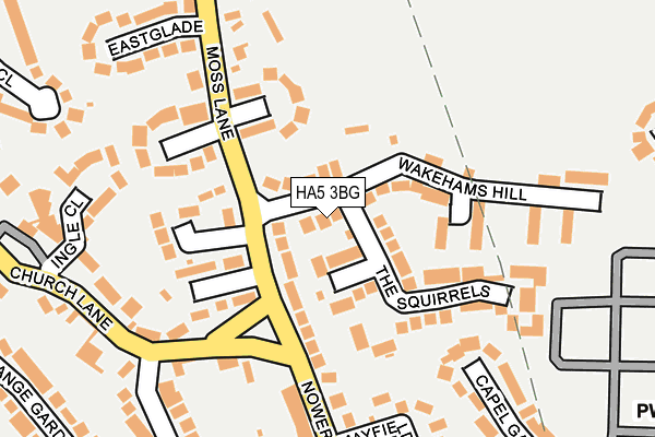 HA5 3BG map - OS OpenMap – Local (Ordnance Survey)