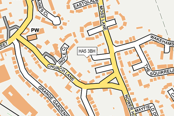 HA5 3BH map - OS OpenMap – Local (Ordnance Survey)