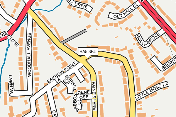 HA5 3BU map - OS OpenMap – Local (Ordnance Survey)