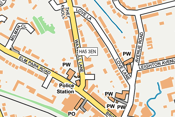 HA5 3EN map - OS OpenMap – Local (Ordnance Survey)