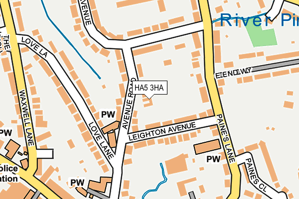 HA5 3HA map - OS OpenMap – Local (Ordnance Survey)