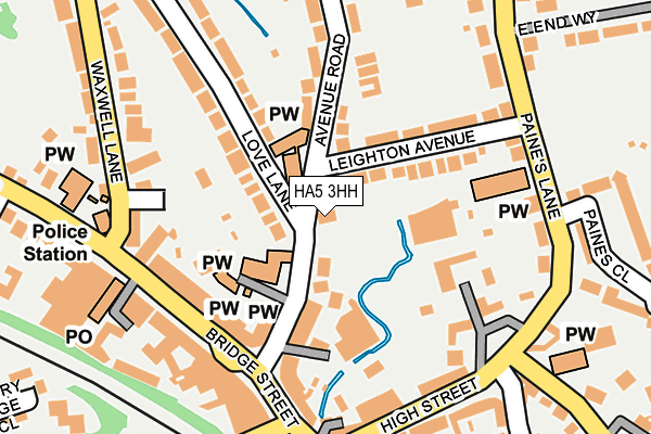 HA5 3HH map - OS OpenMap – Local (Ordnance Survey)